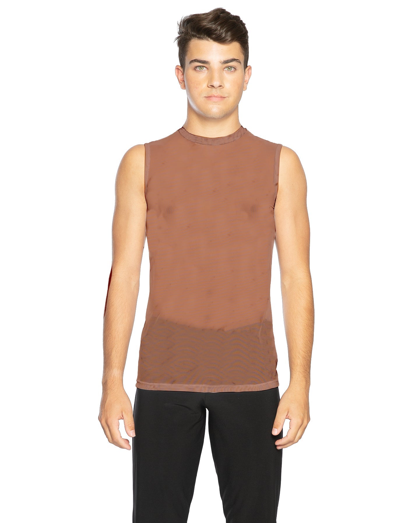 Solid Mesh Boys Tank