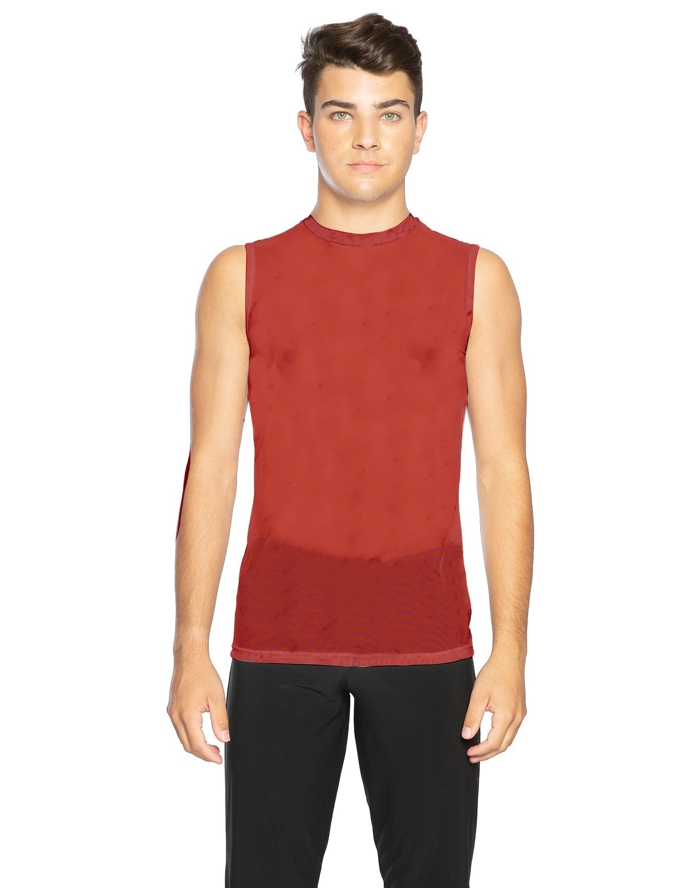 Solid Mesh Boys Tank