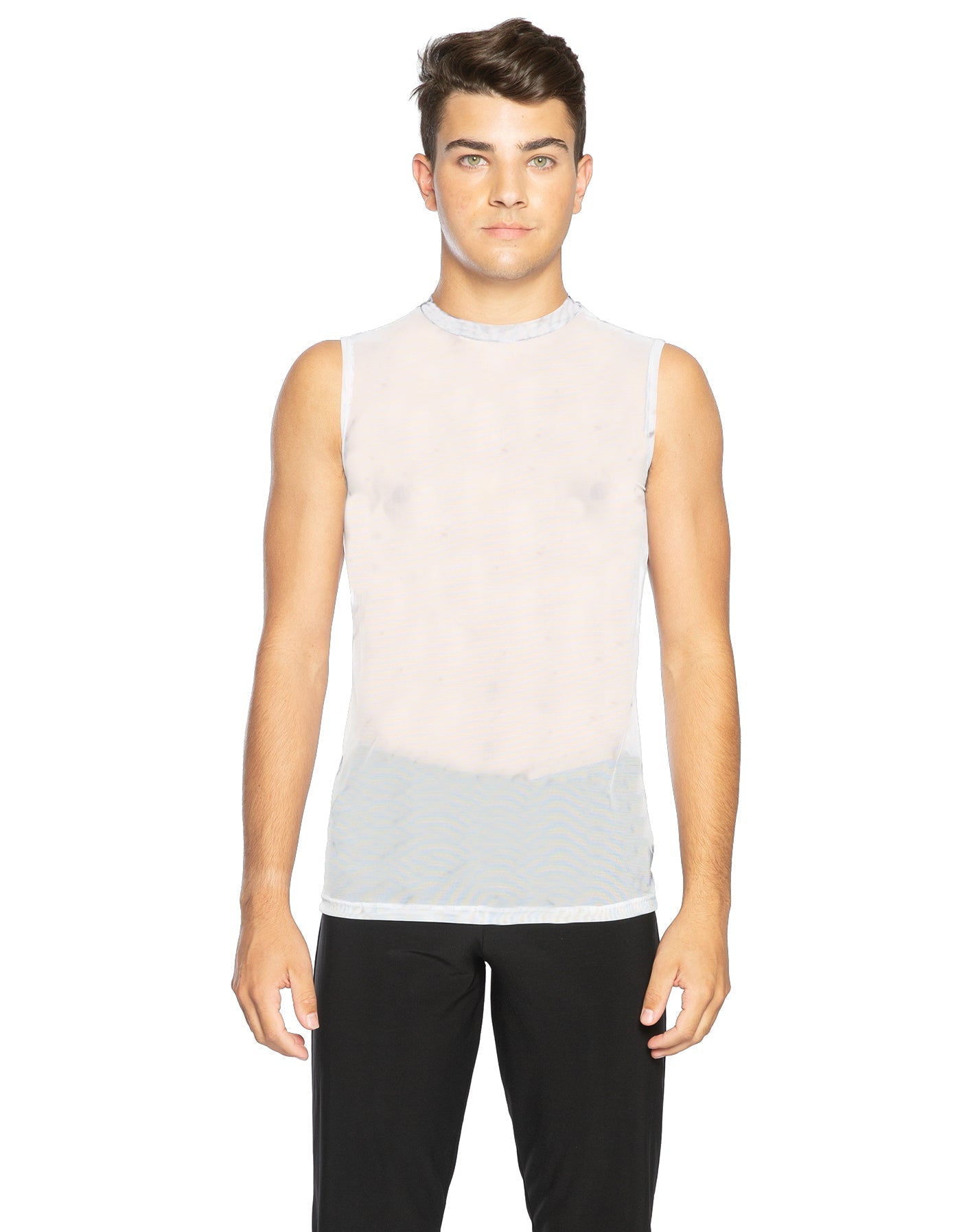 Solid Mesh Boys Tank