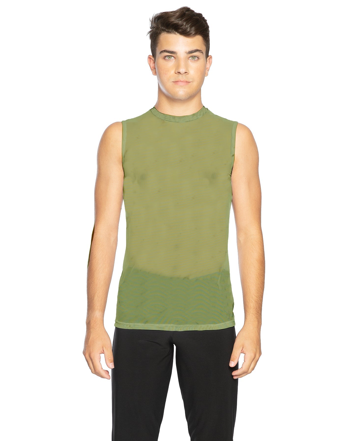 Solid Mesh Boys Tank