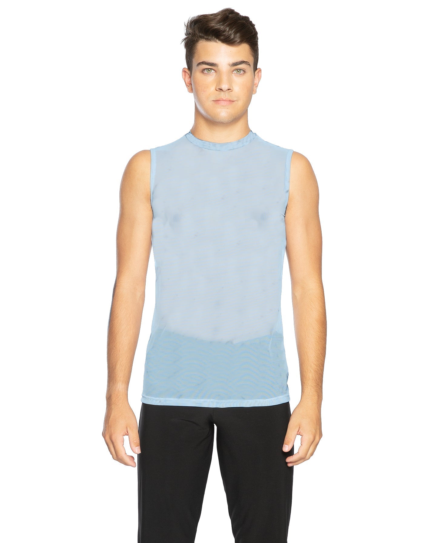 Solid Mesh Boys Tank