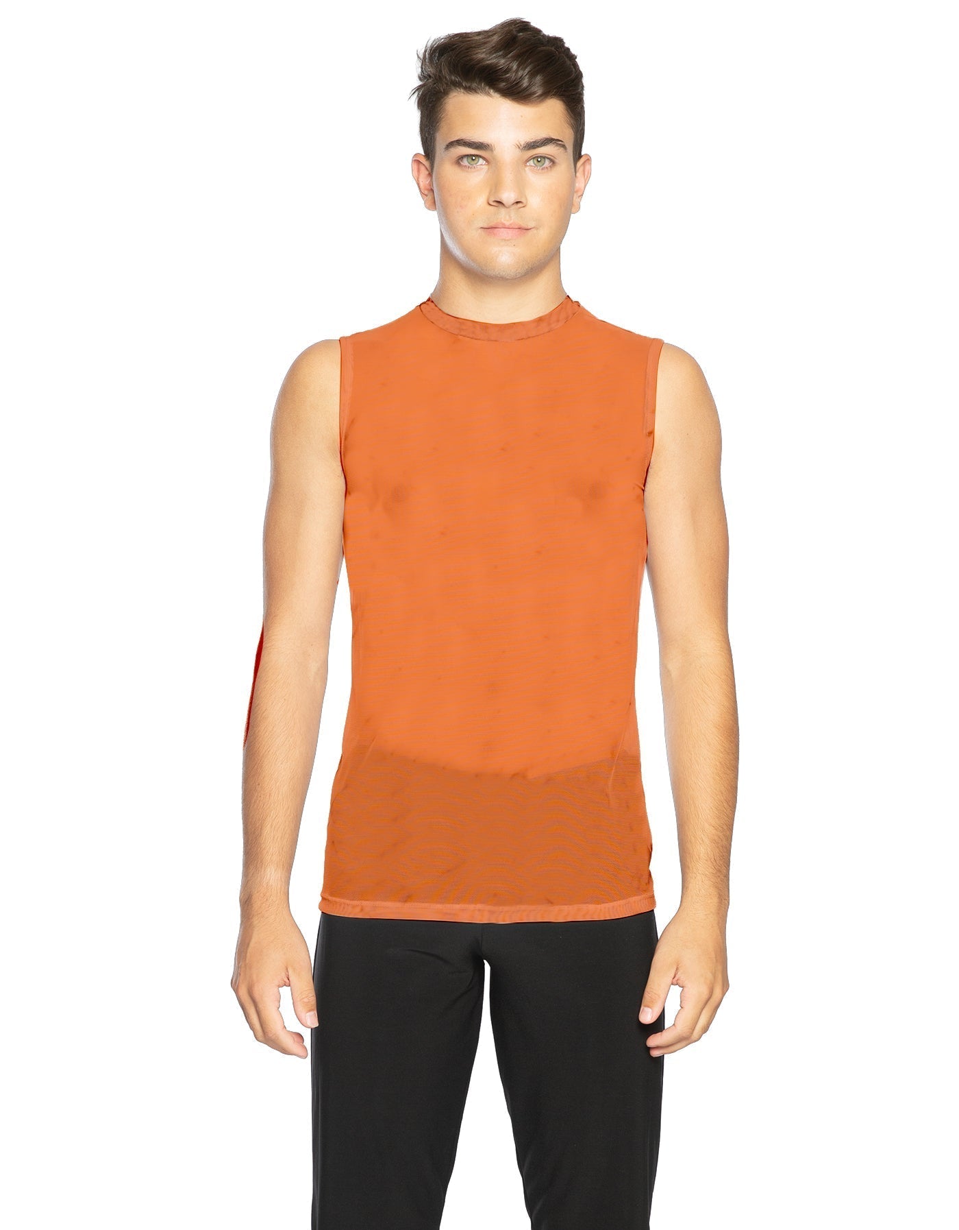 Solid Mesh Boys Tank