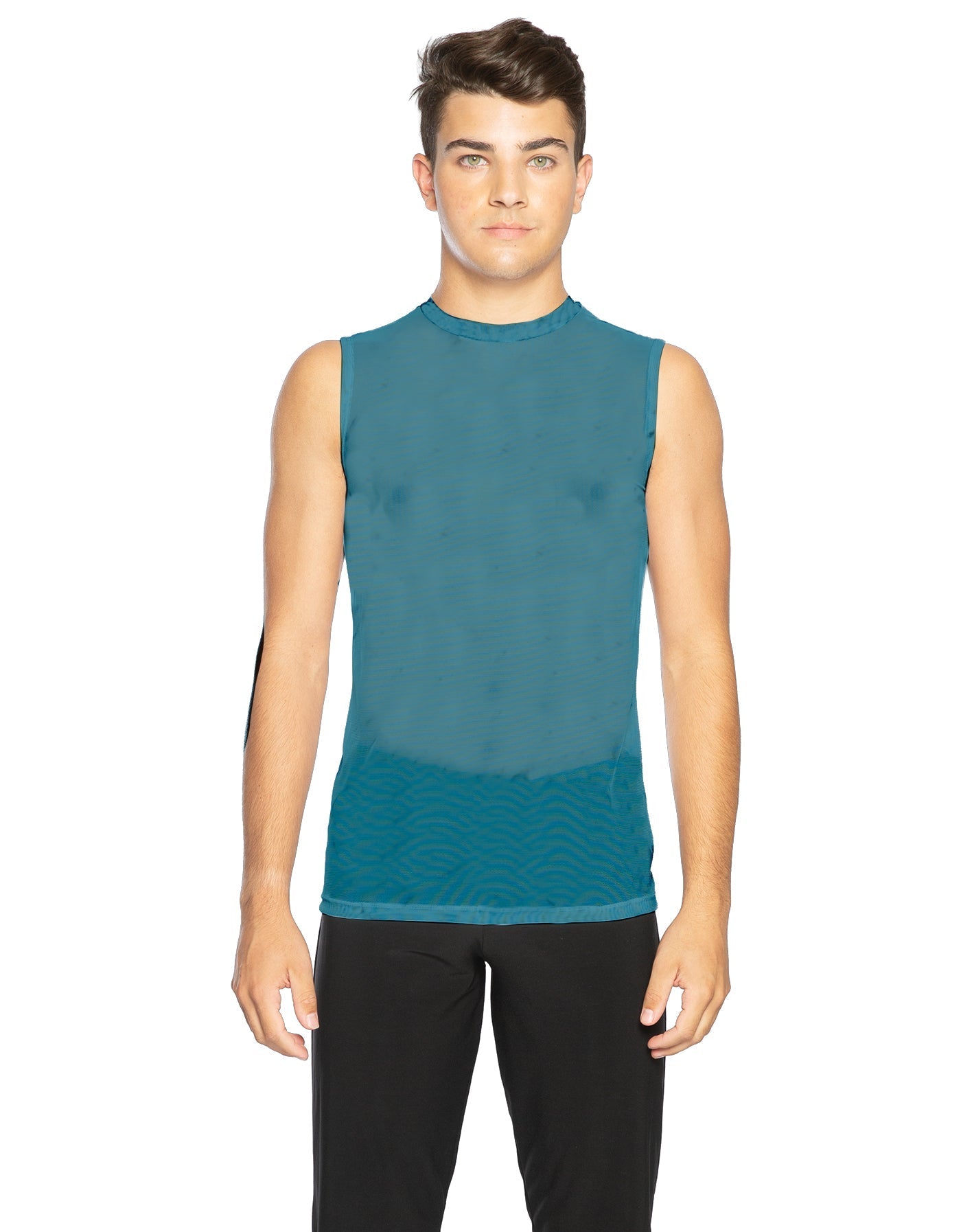 Solid Mesh Boys Tank