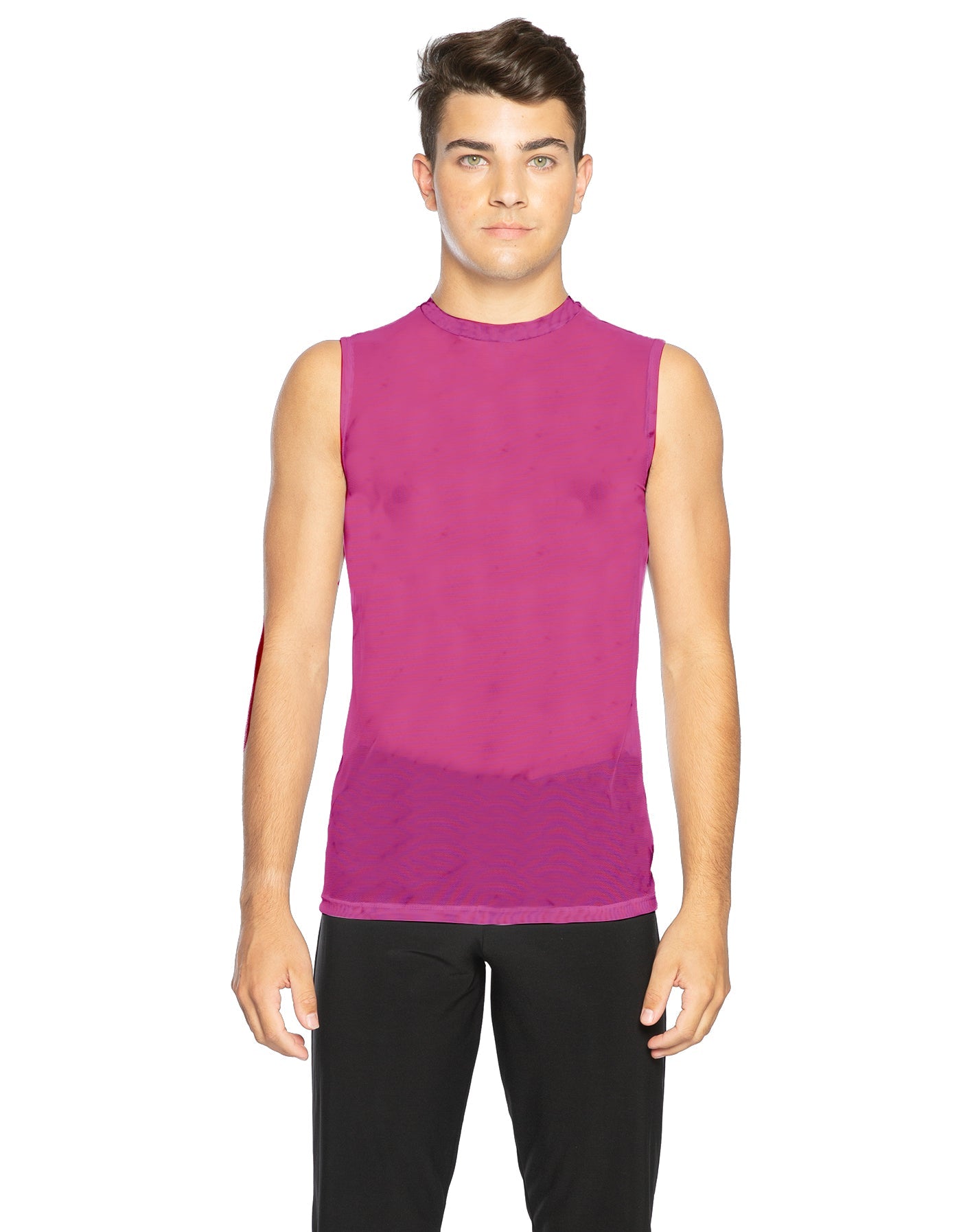 Solid Mesh Boys Tank