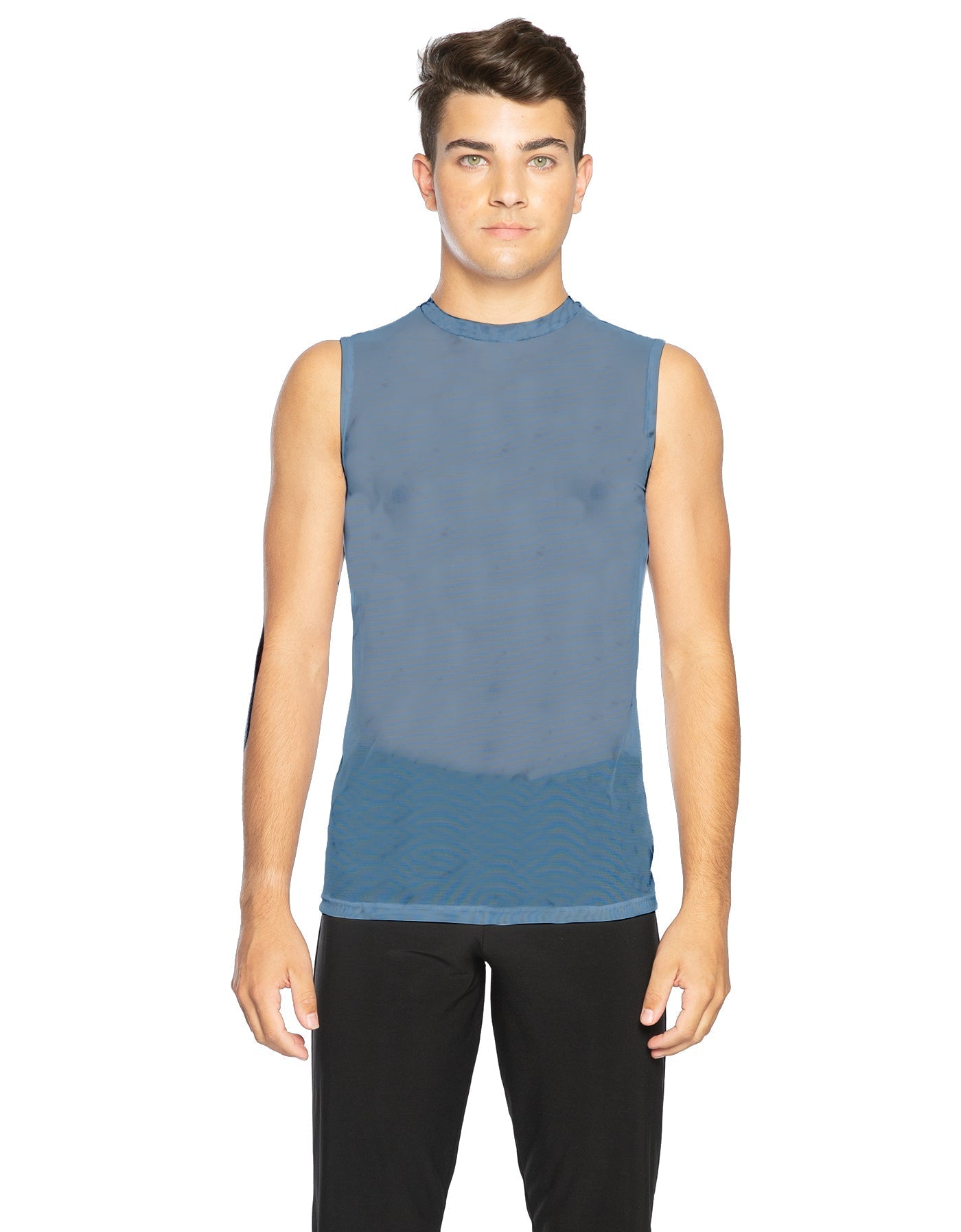 Solid Mesh Boys Tank