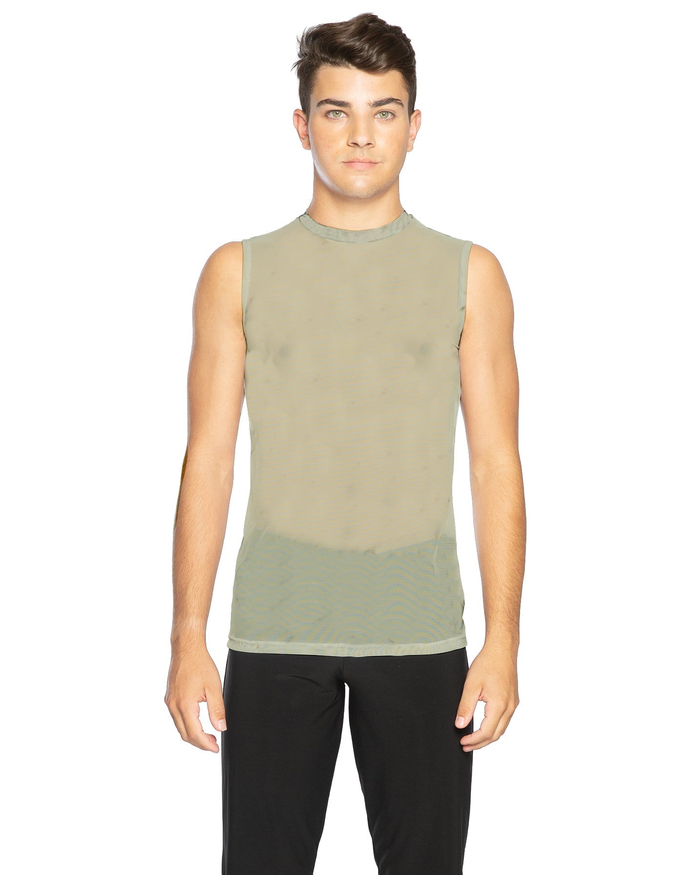 Solid Mesh Boys Tank