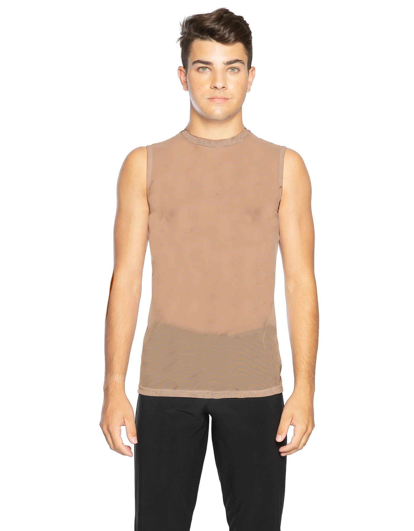 Solid Mesh Boys Tank