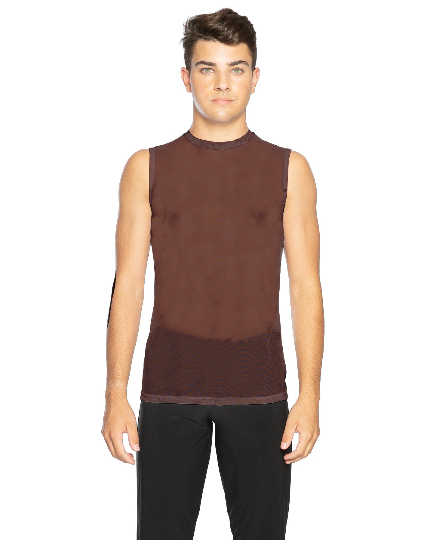 Solid Mesh Boys Tank