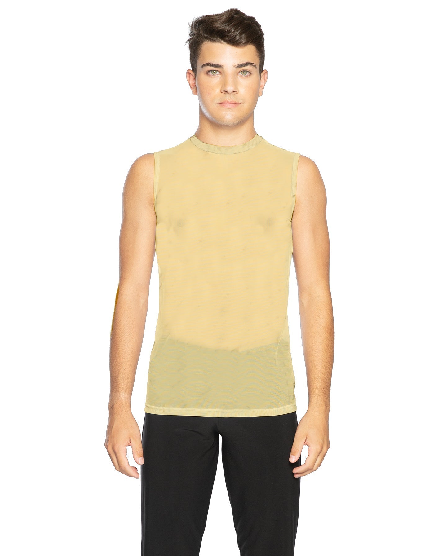 Solid Mesh Boys Tank