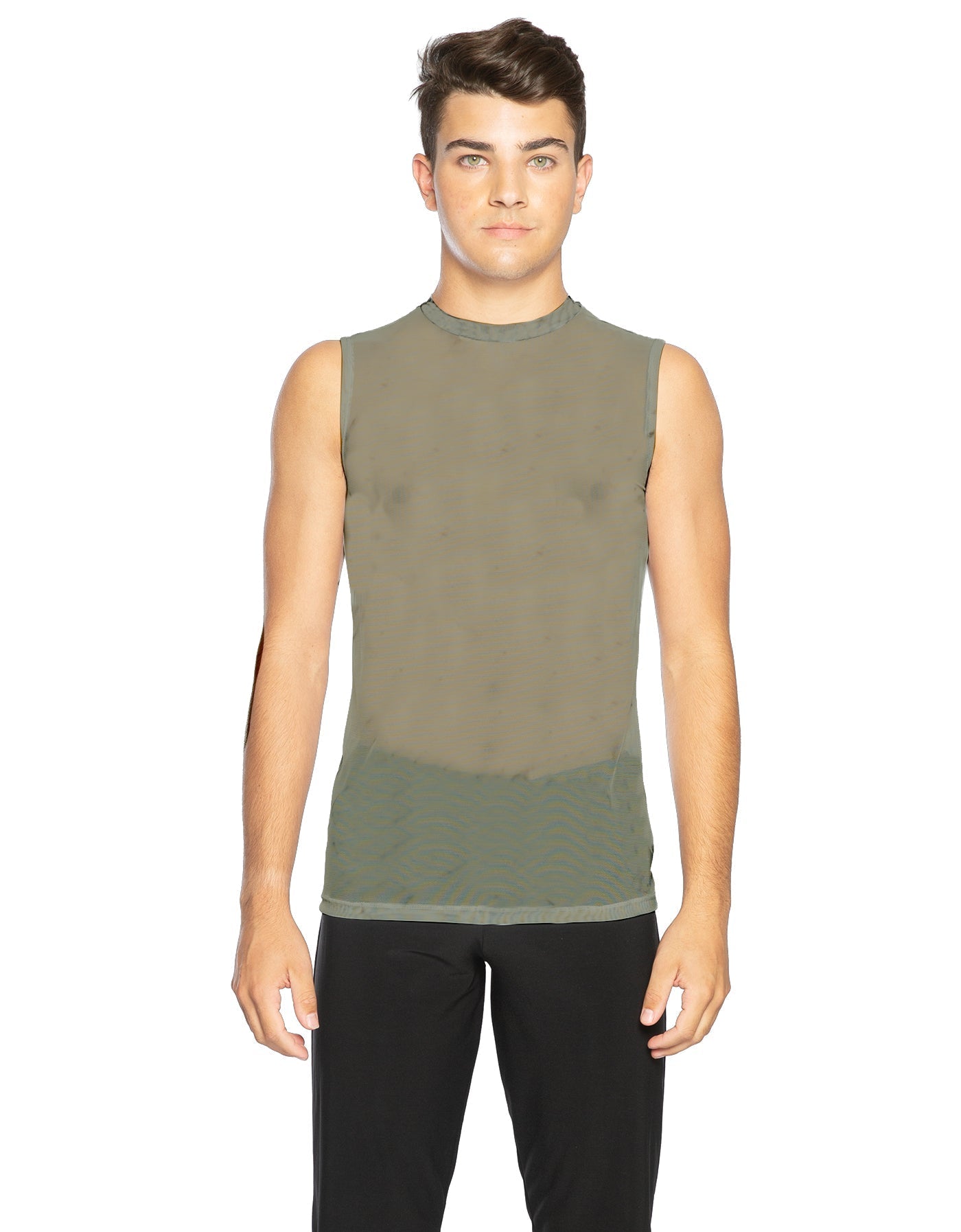 Solid Mesh Boys Tank