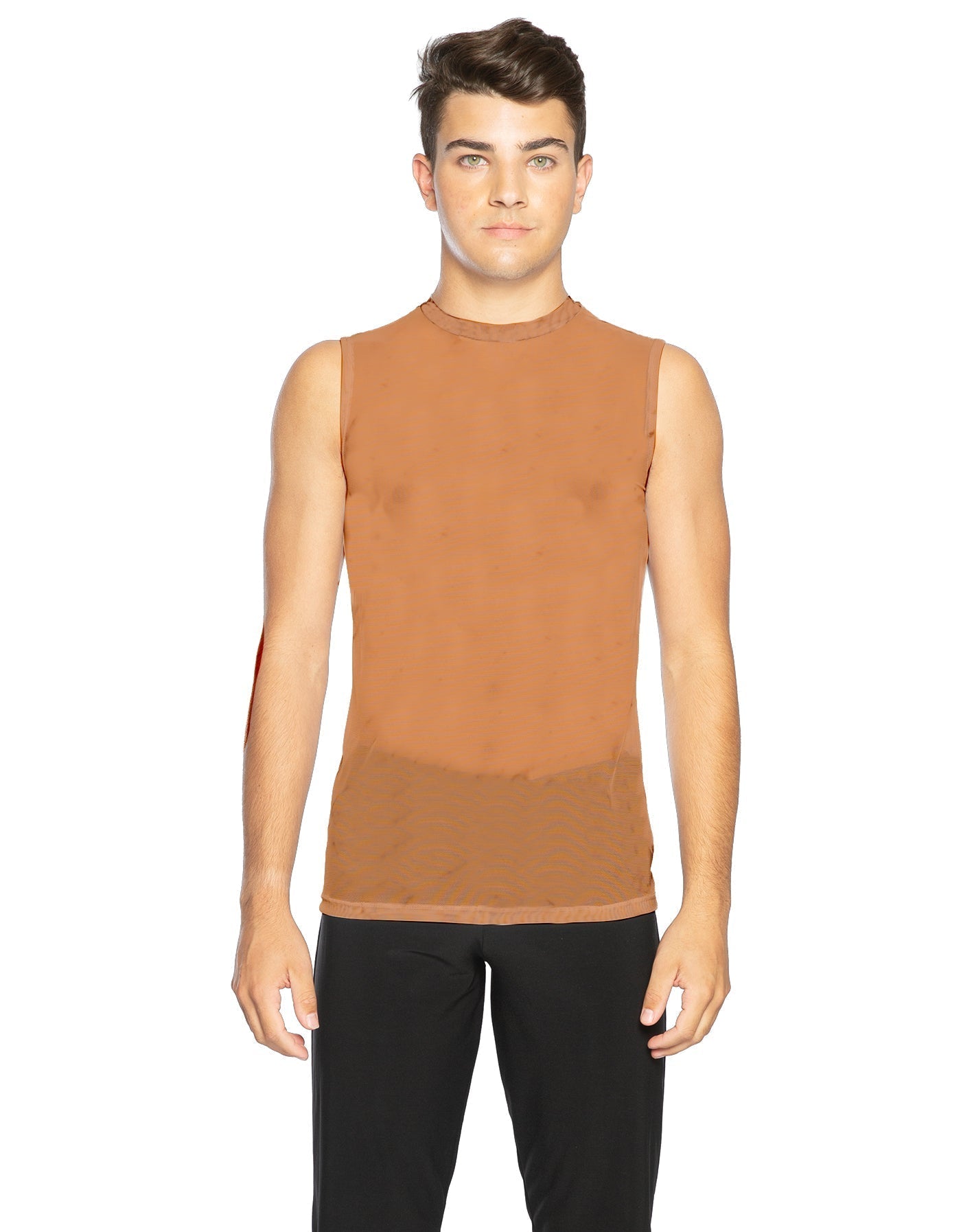 Solid Mesh Boys Tank