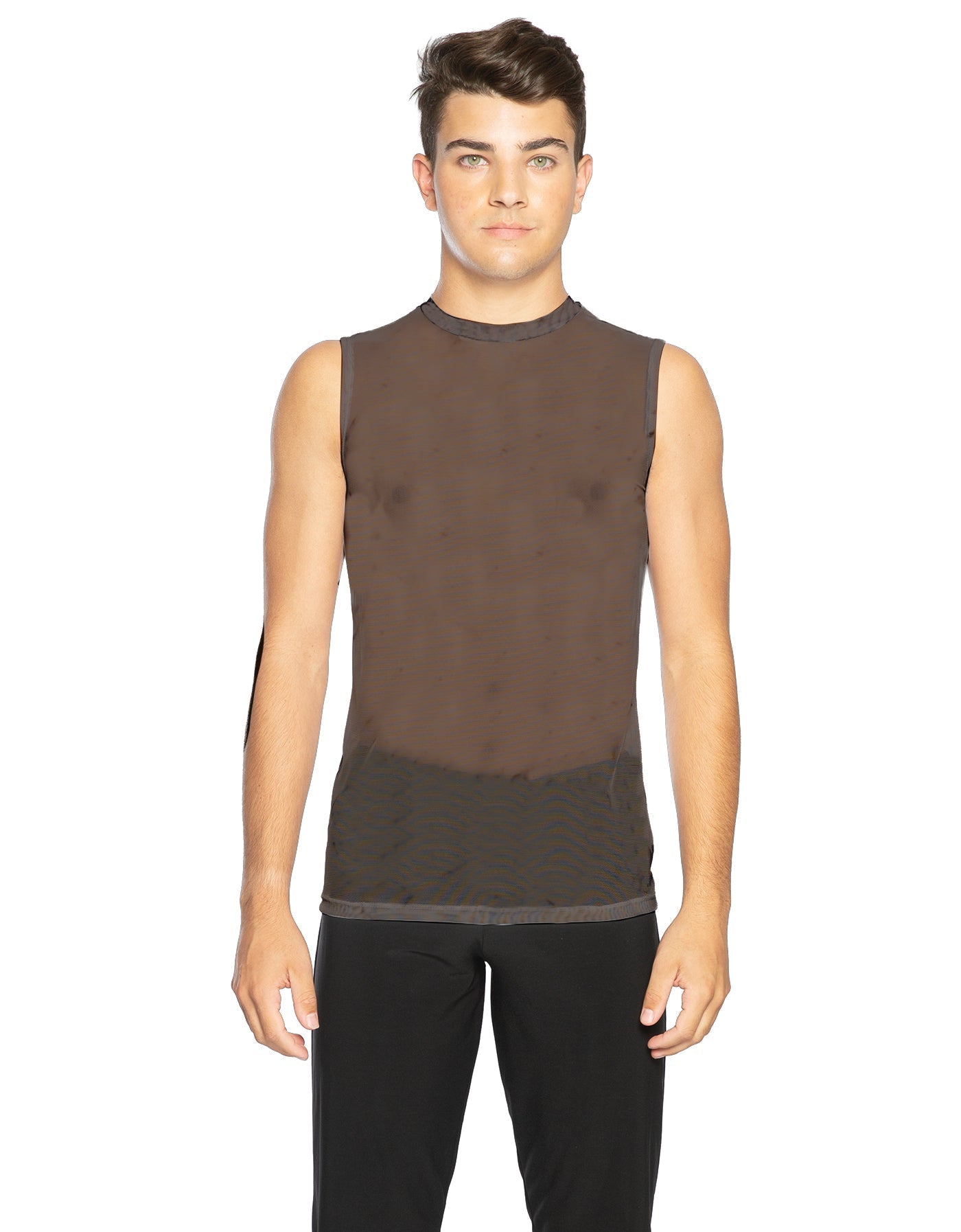 Solid Mesh Boys Tank