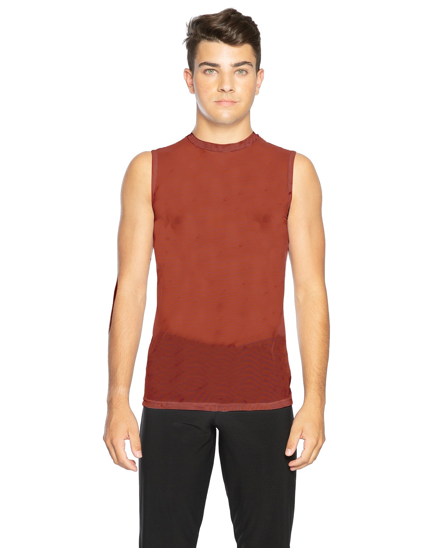 Solid Mesh Boys Tank