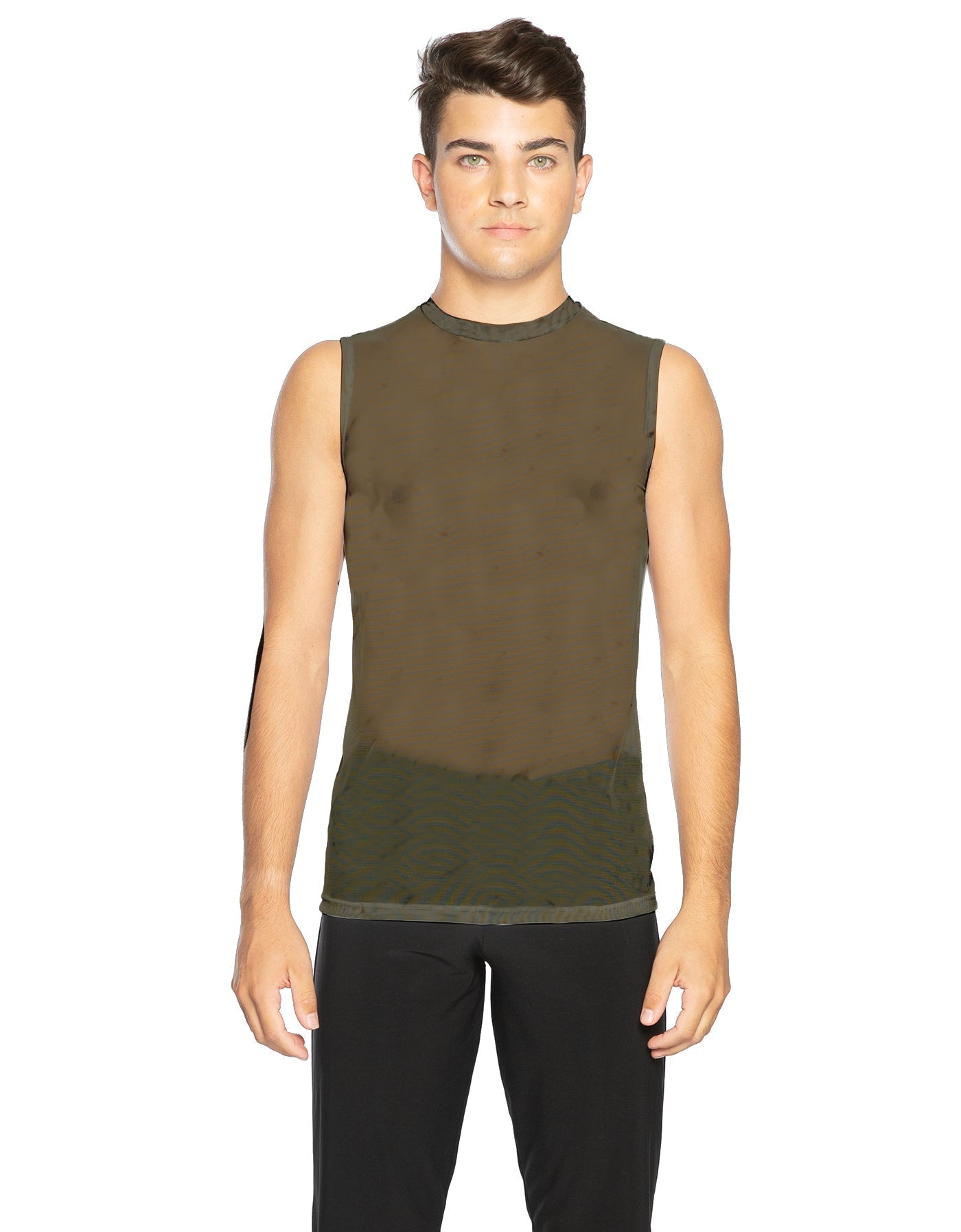 Solid Mesh Boys Tank
