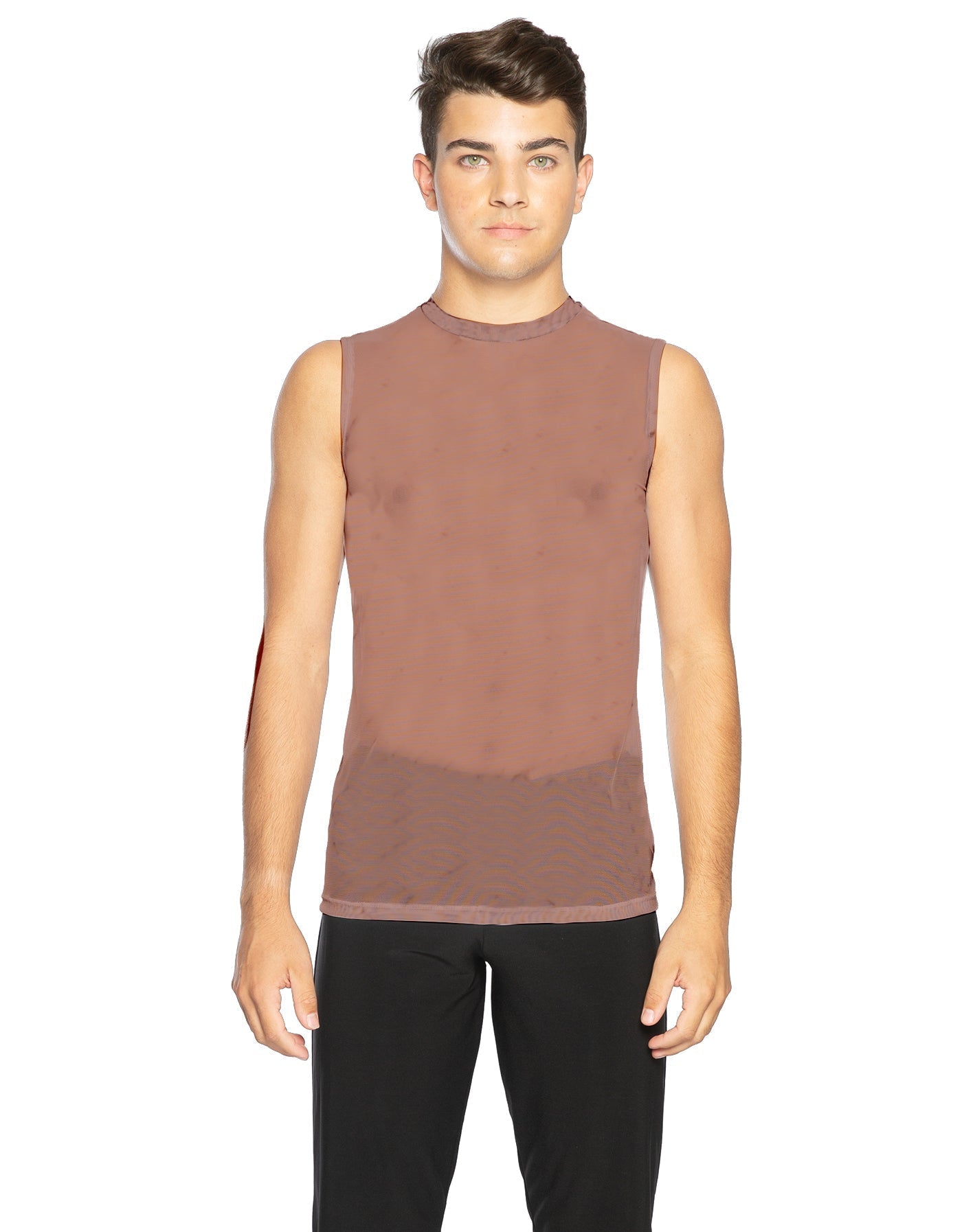 Solid Mesh Boys Tank