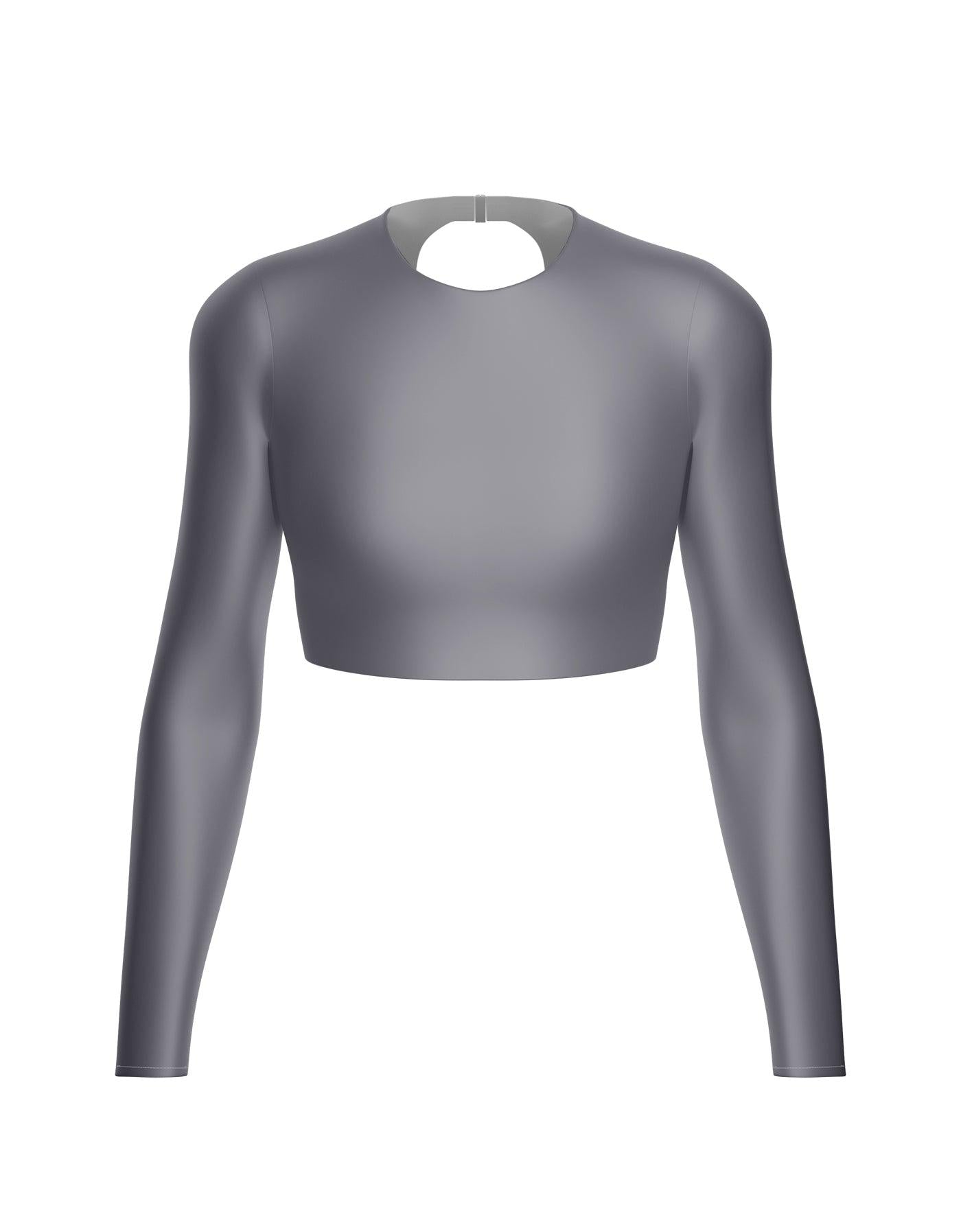 LS Triangle Back Crop Top
