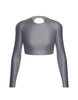 LS Triangle Back Crop Top