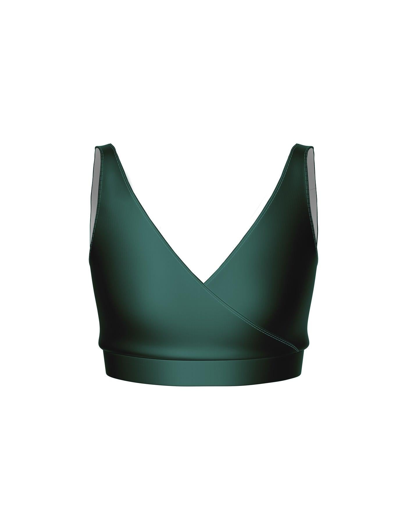 Crossover Front Back Bra Crop Top