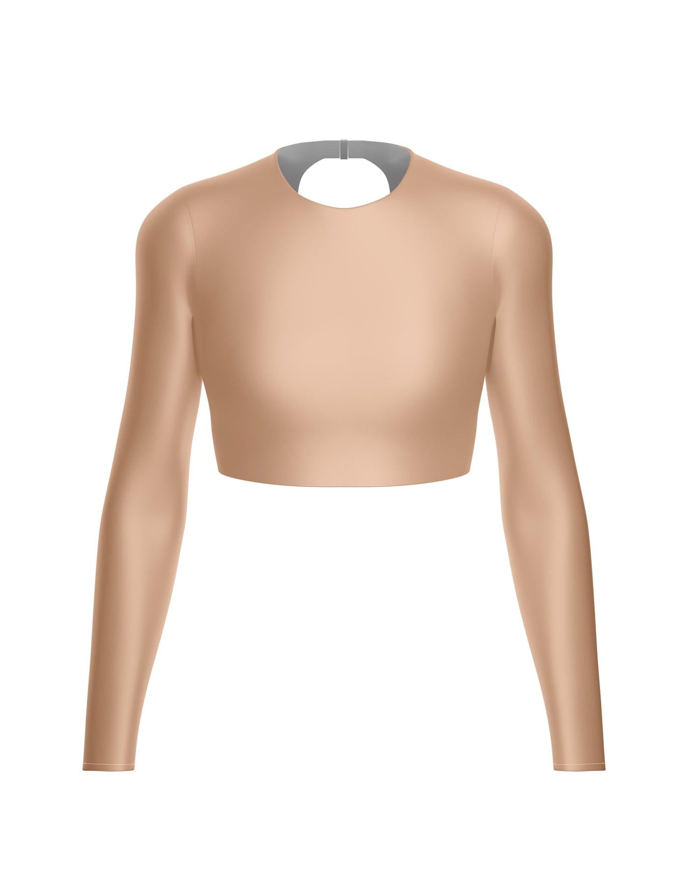 LS Triangle Back Crop Top