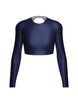 LS Triangle Back Crop Top