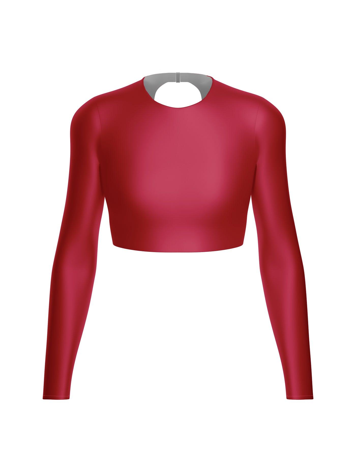 LS Triangle Back Crop Top