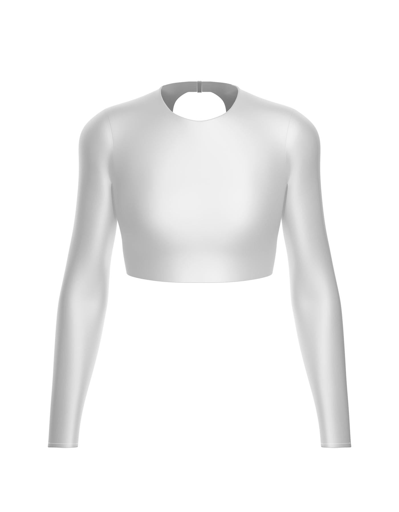LS Triangle Back Crop Top