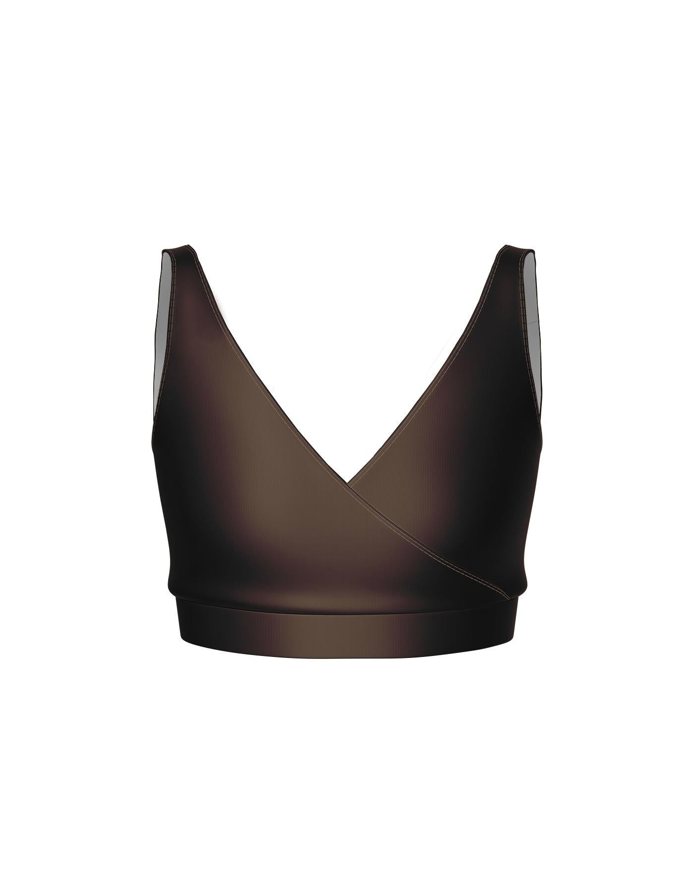 Crossover Front Back Bra Crop Top