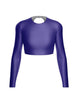 LS Triangle Back Crop Top
