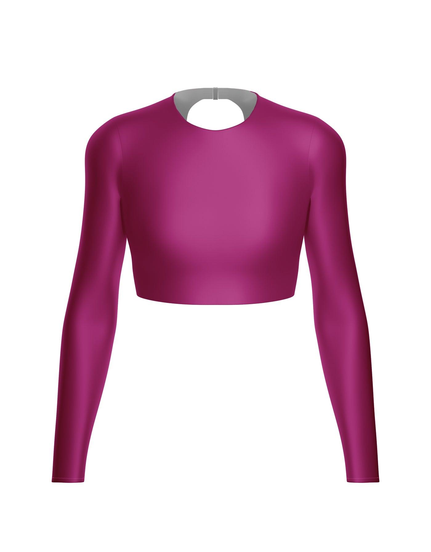 LS Triangle Back Crop Top