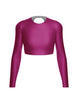 LS Triangle Back Crop Top