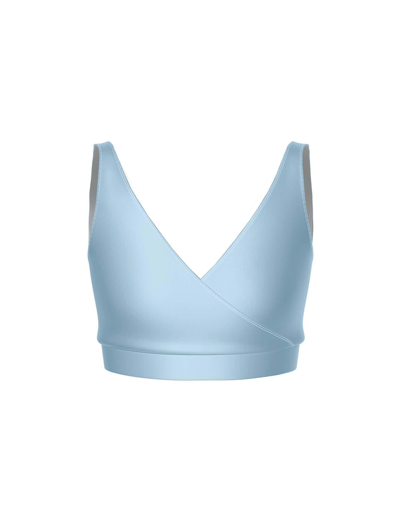 Custom Color Moss Crossover Front Back Bra Crop Top