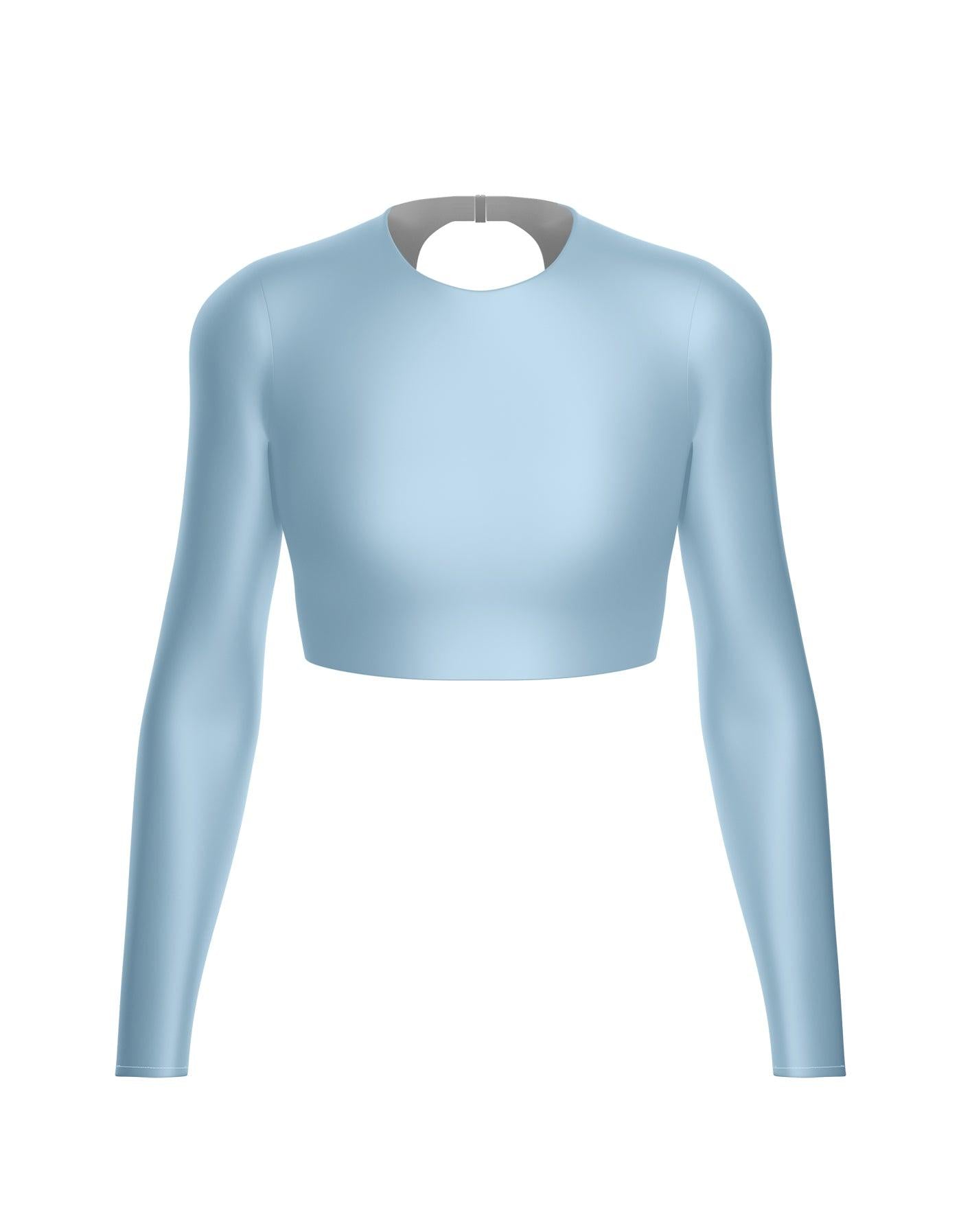 LS Triangle Back Crop Top