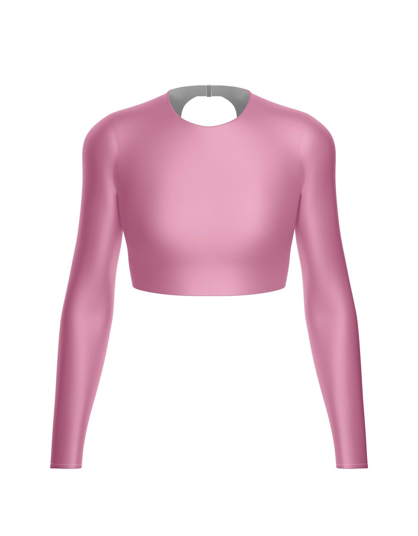 LS Triangle Back Crop Top