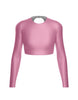 LS Triangle Back Crop Top