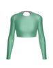 LS Triangle Back Crop Top