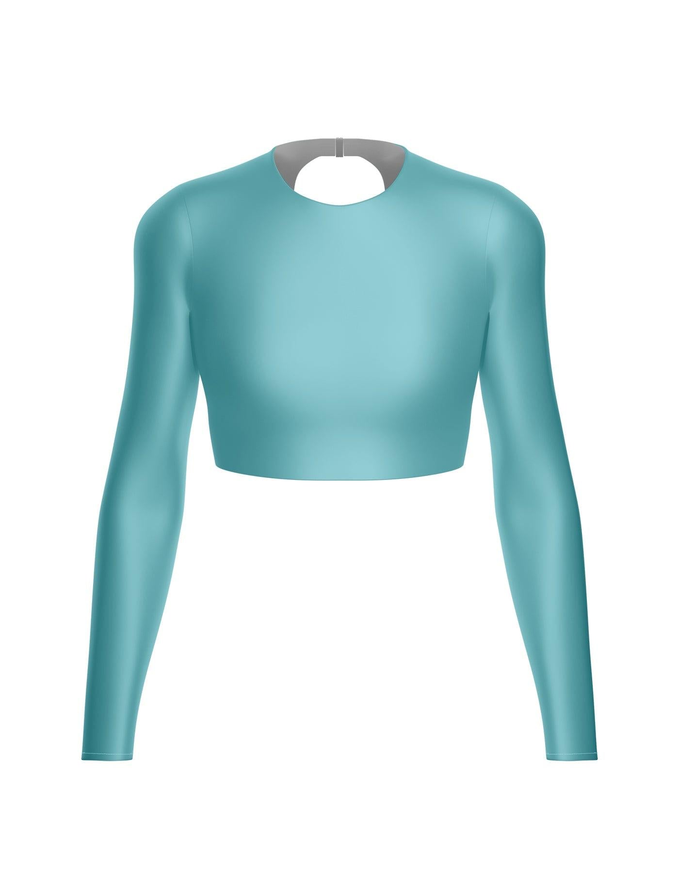 LS Triangle Back Crop Top