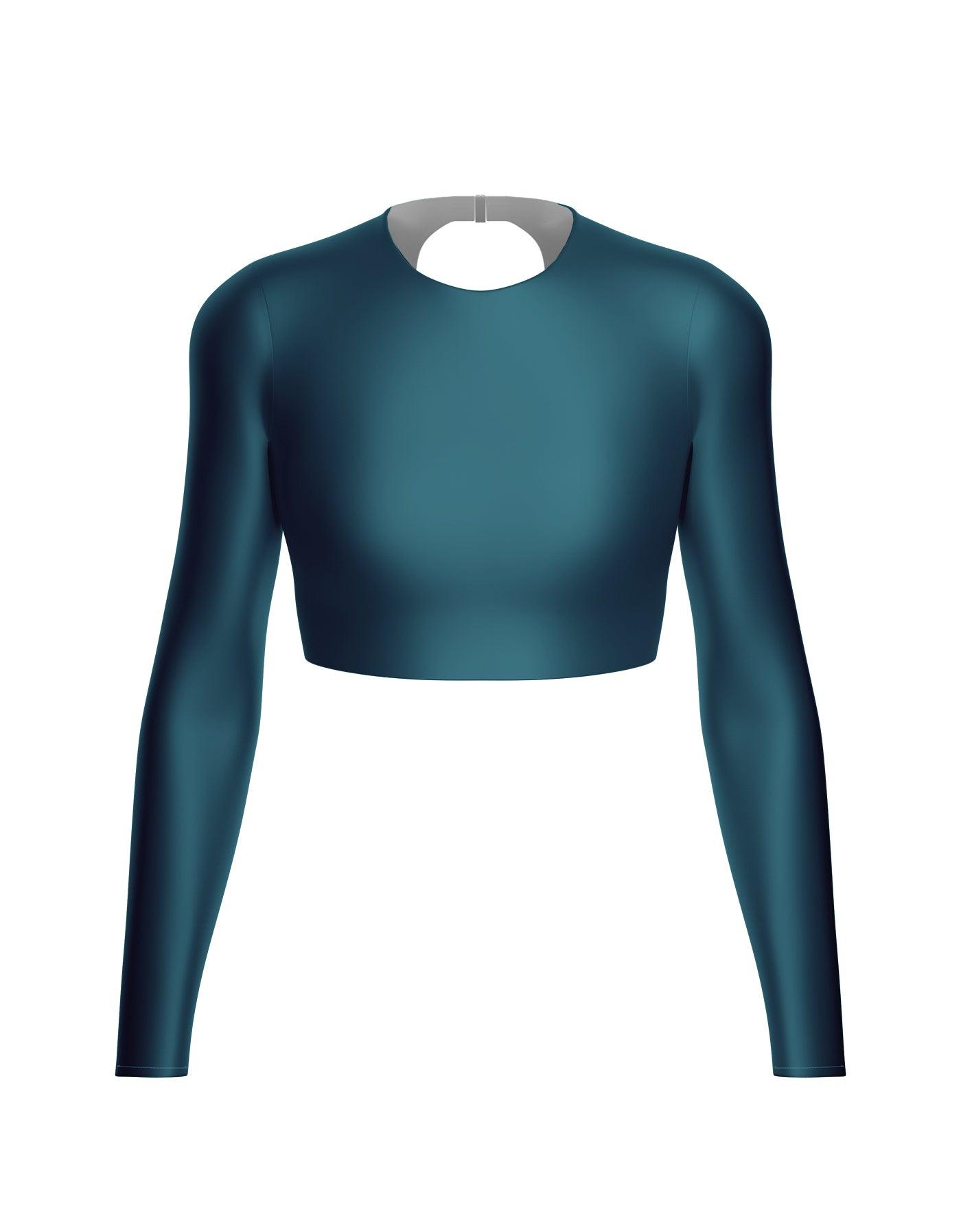 LS Triangle Back Crop Top