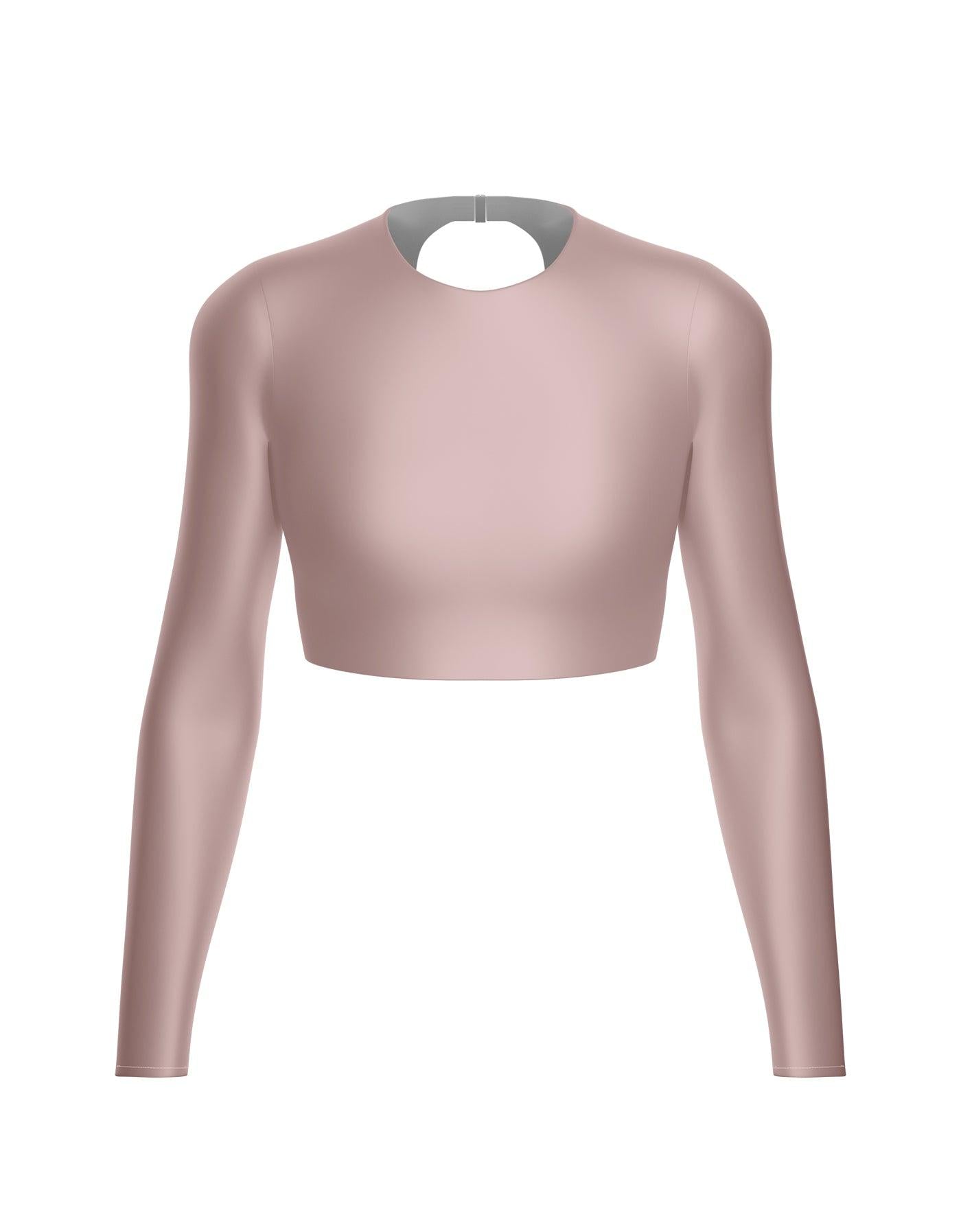 LS Triangle Back Crop Top