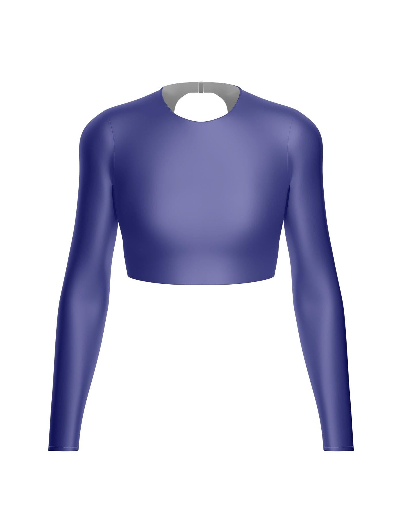 LS Triangle Back Crop Top