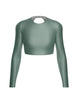 LS Triangle Back Crop Top