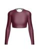 LS Triangle Back Crop Top