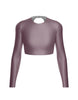 LS Triangle Back Crop Top