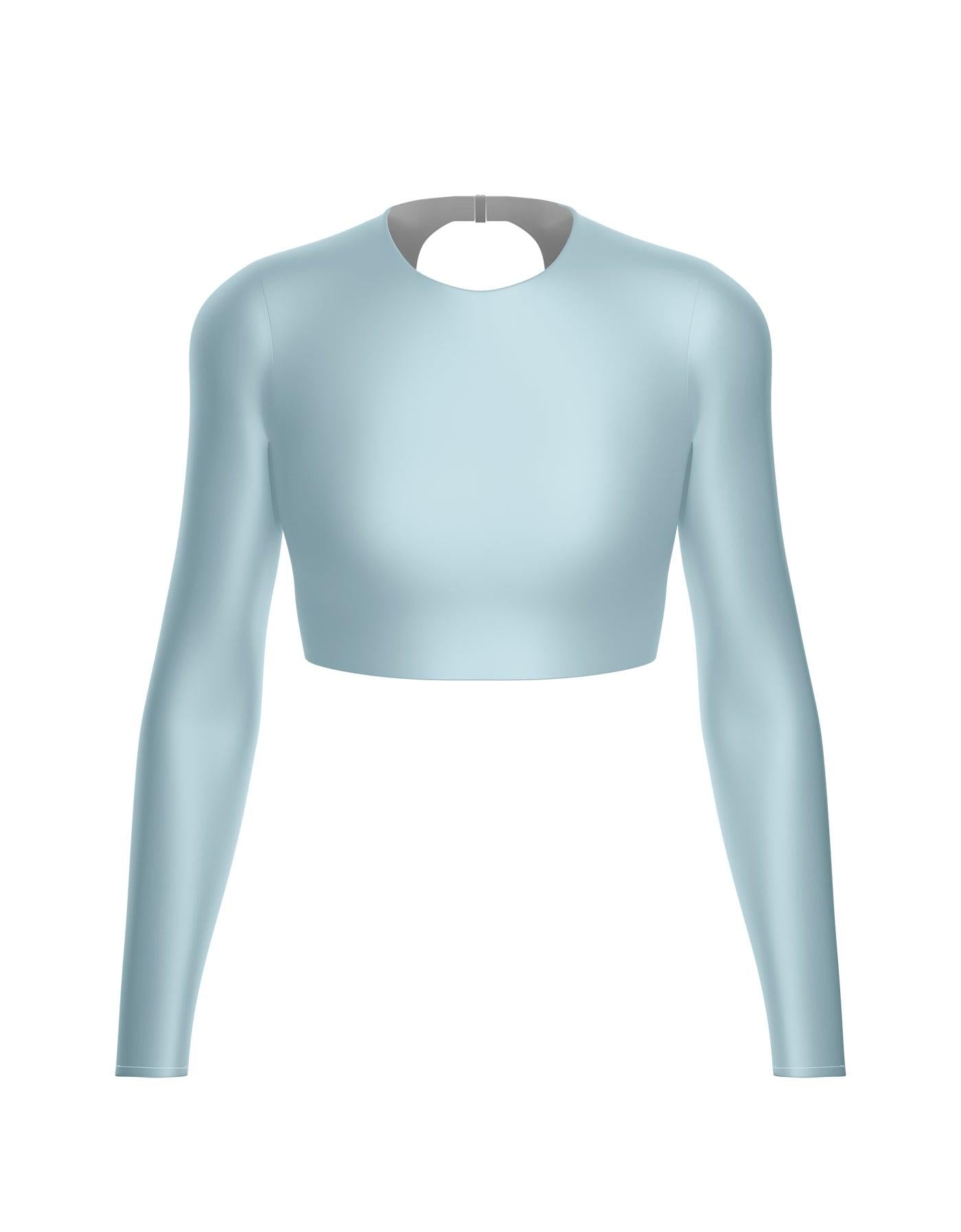 LS Triangle Back Crop Top