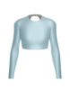 LS Triangle Back Crop Top