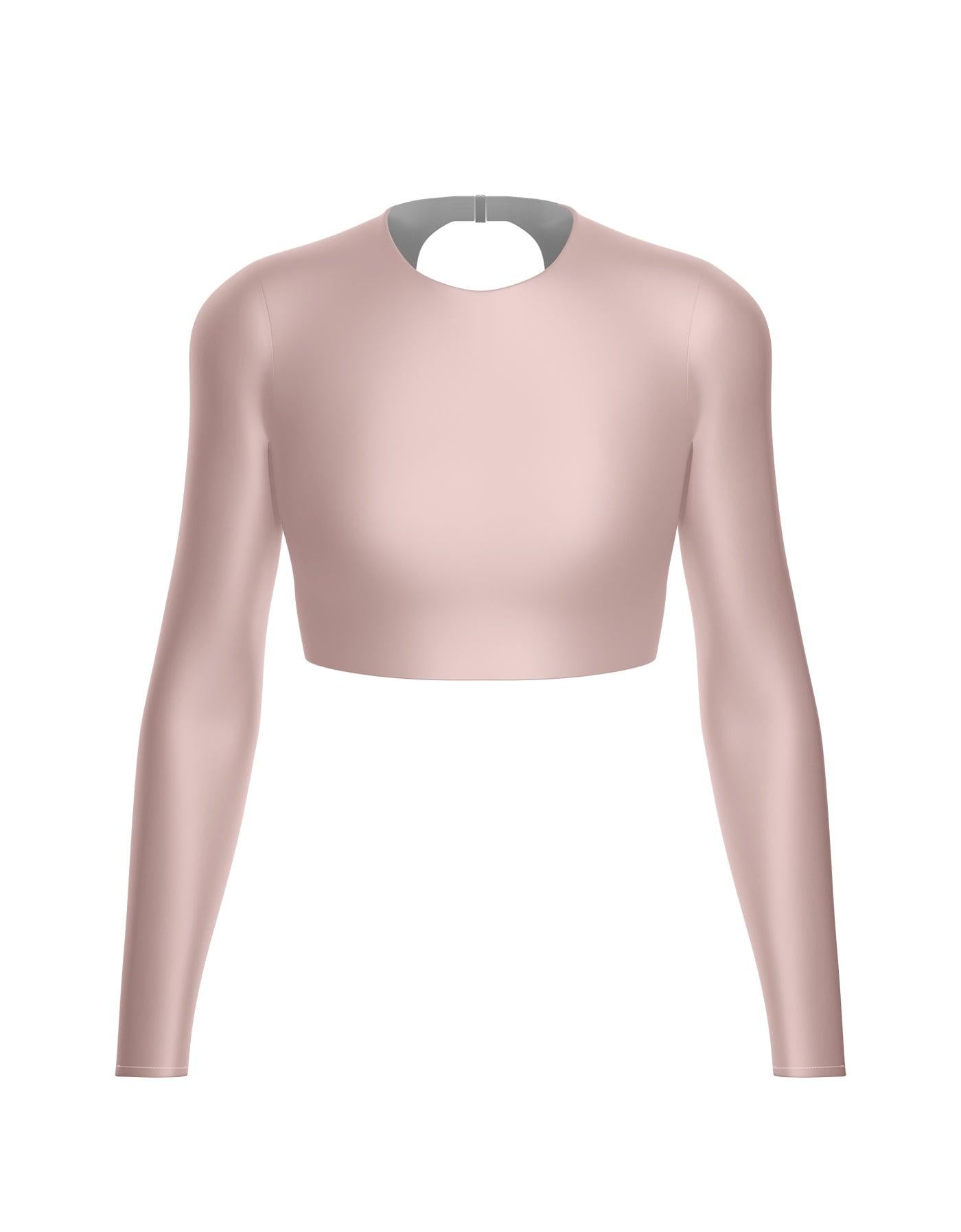 LS Triangle Back Crop Top