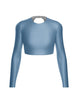 LS Triangle Back Crop Top