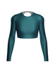 LS Triangle Back Crop Top
