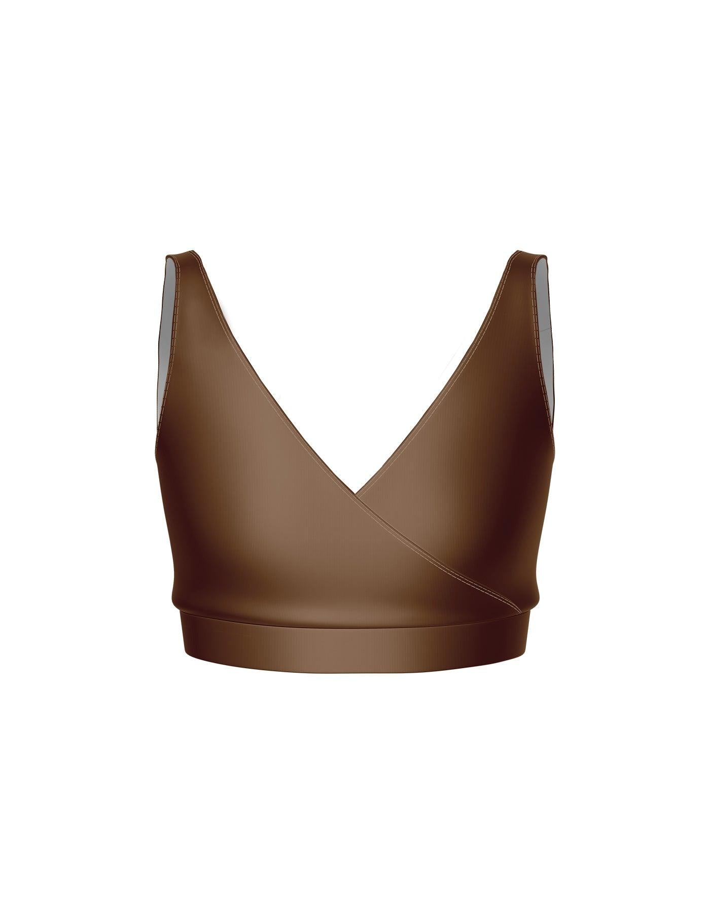 Crossover Front Back Bra Crop Top