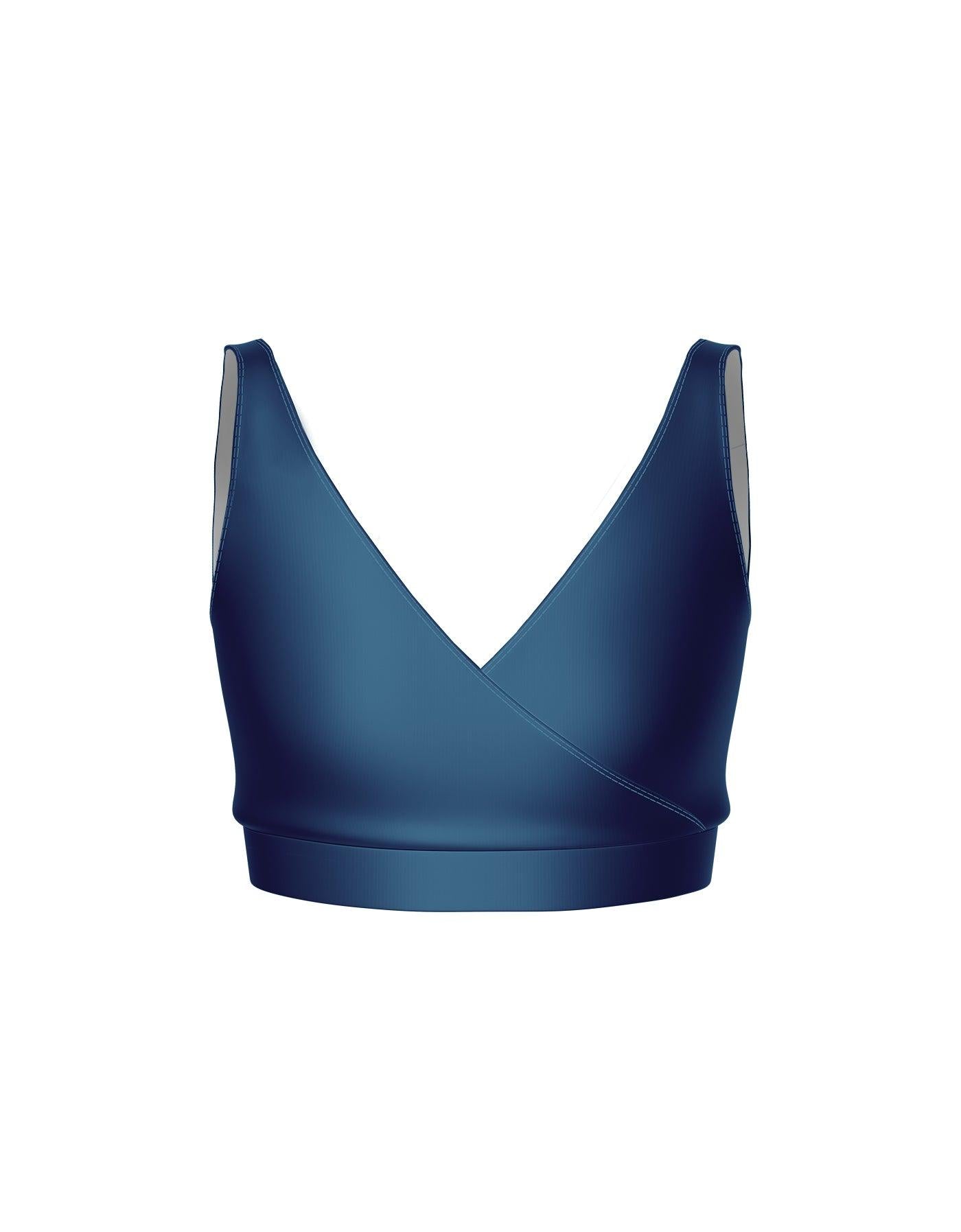 Crossover Front Back Bra Crop Top