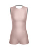 Solid Lycra Sleeveless Open Back Biketard